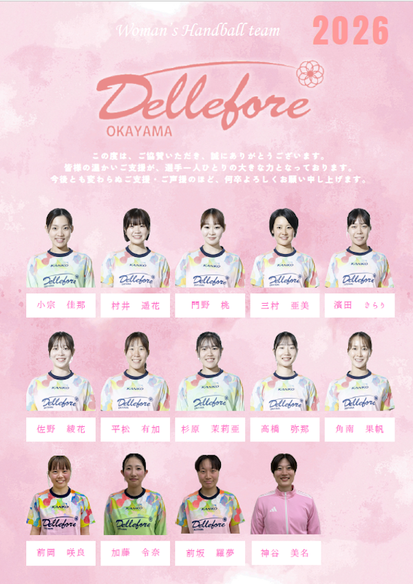 デレフォーレ岡山 2026年選手紹介